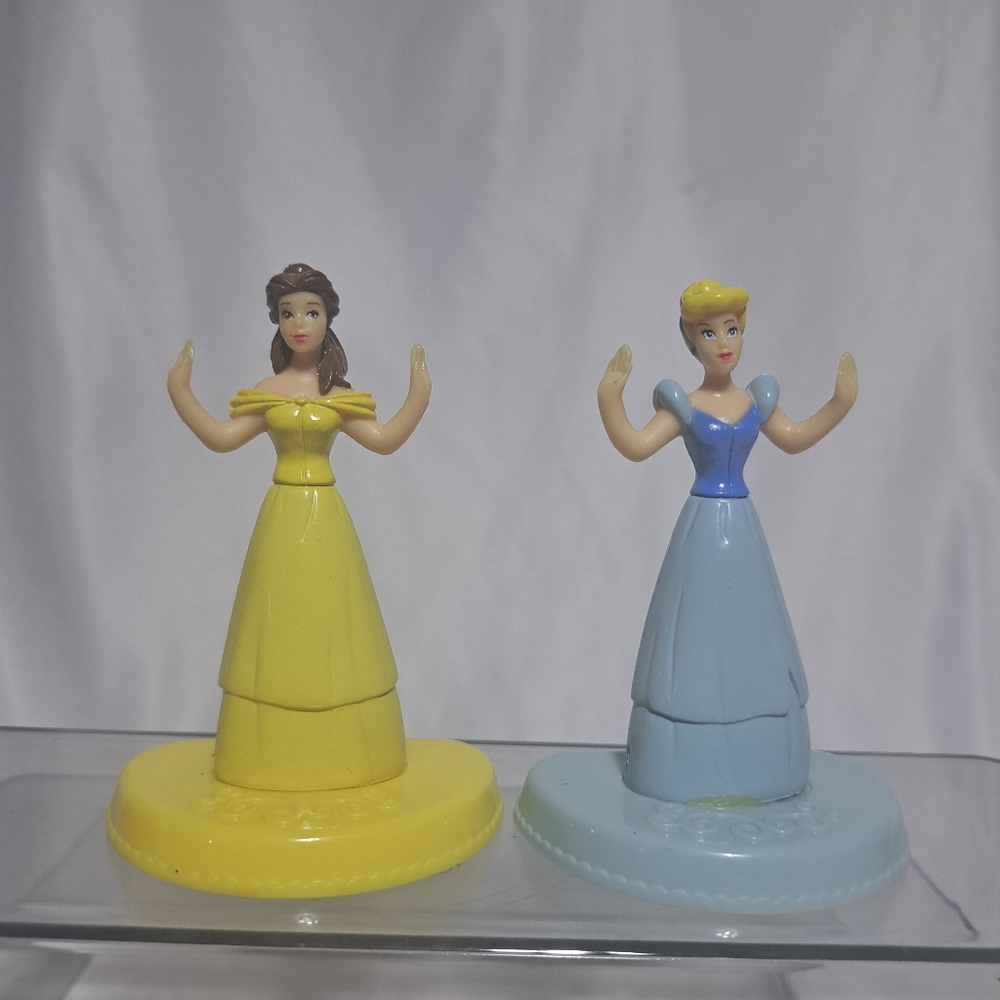 Lot Of 2 Play-Doh Disney‎ Princess Belle Cinderella Figures